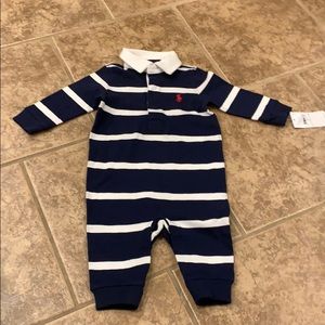 NWT Ralph Lauren polo 6m onesie